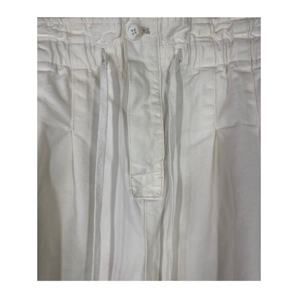 Free People Margate Pleated Paperbag Trouser Pant, Cream / White, Women, Medium - Picture 6 of 10